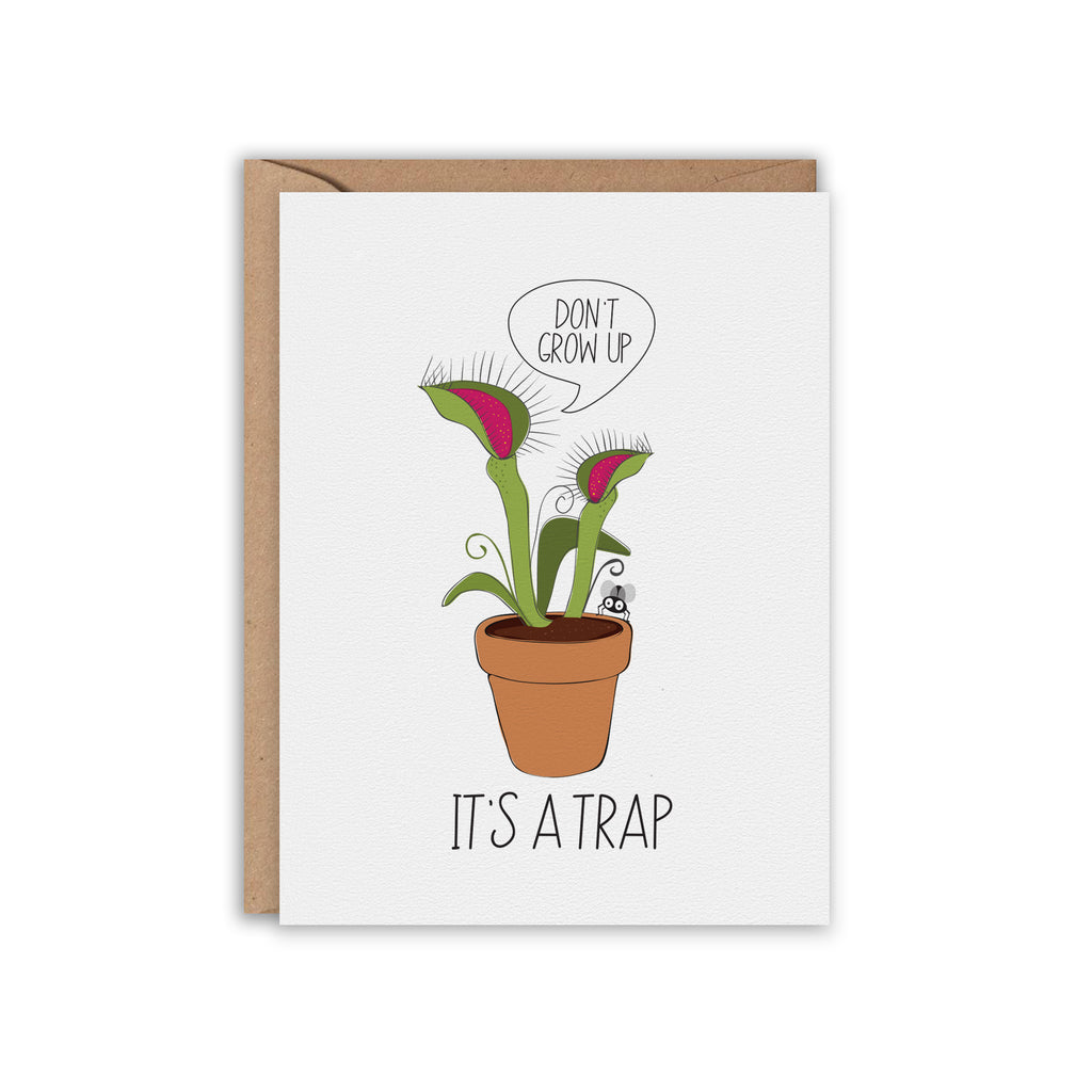 Venus Fly Trap Birthday Card