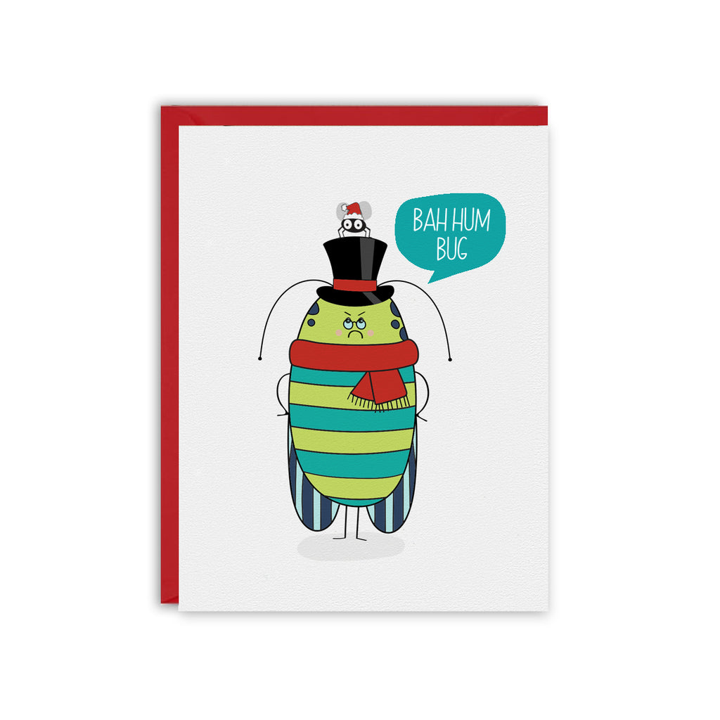 Bah Hum BUG Holiday Greeting Card