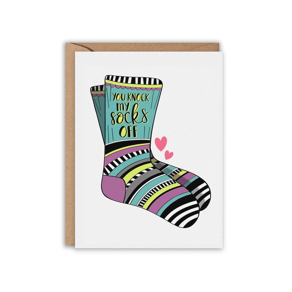 You Knock My Socks Off Card