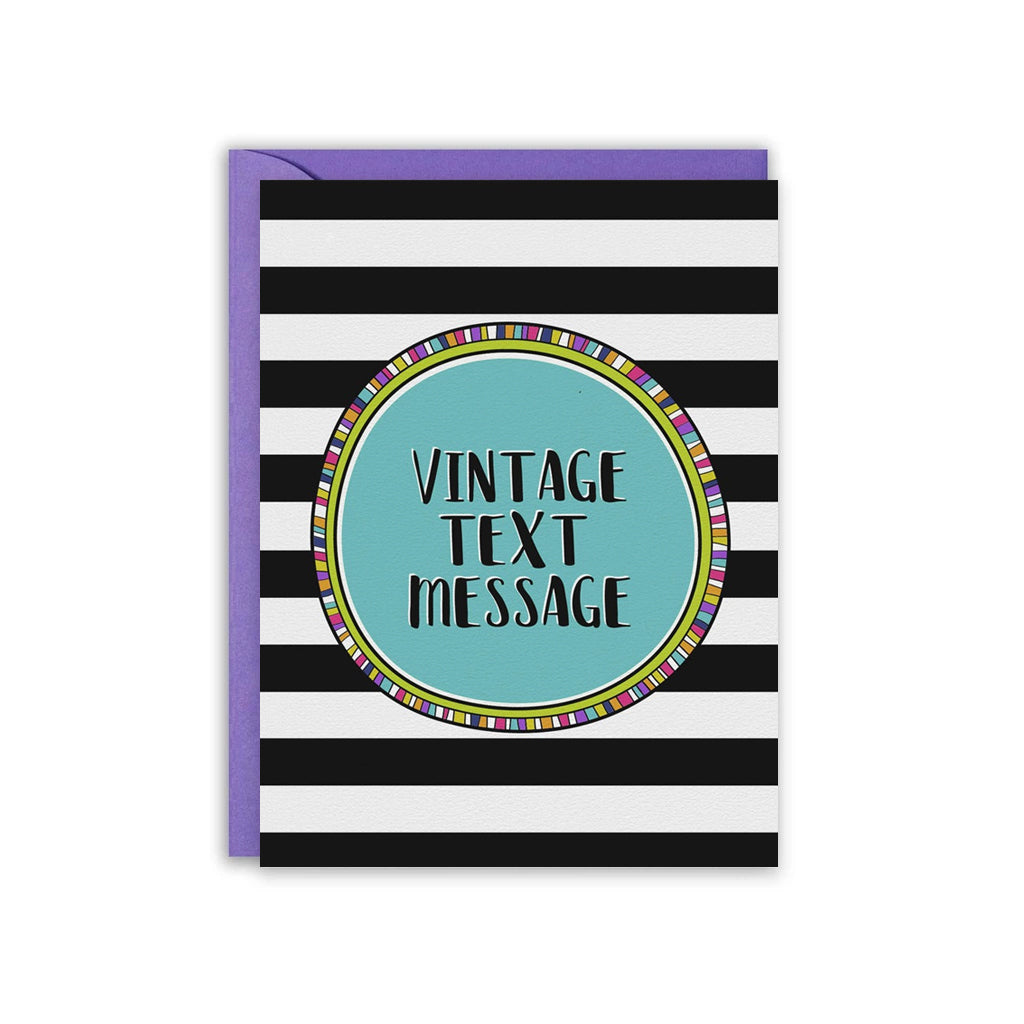 Vintage Text Message Greeting Card
