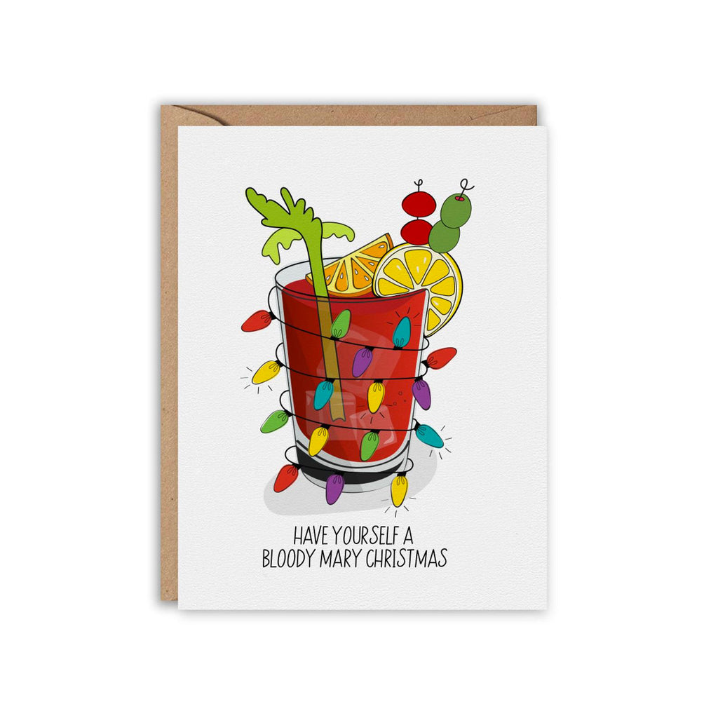 Bloody Mary Christmas Greeting Card