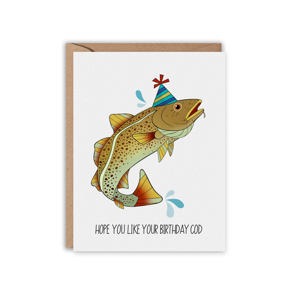 Birthday Cod Greeting Card