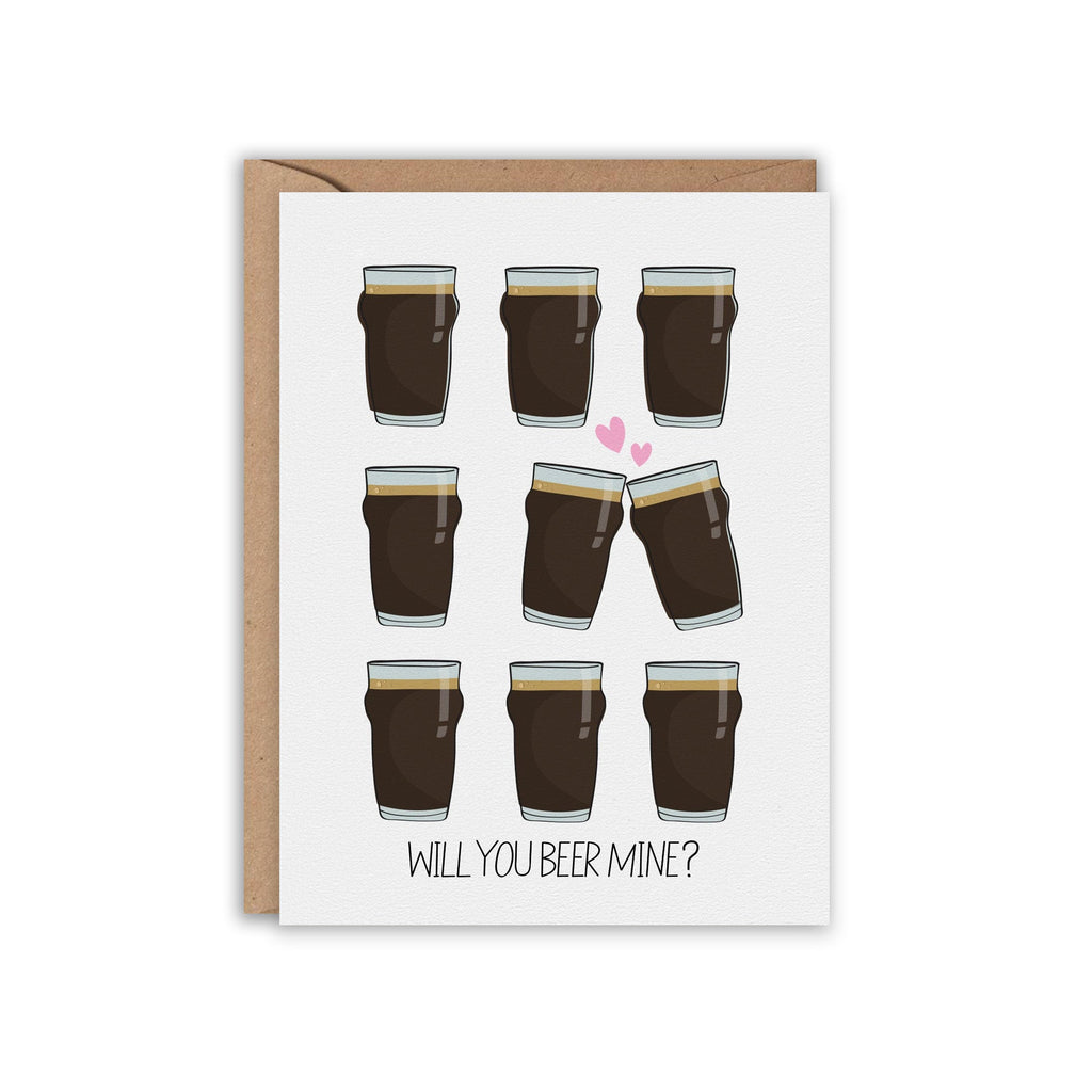 Will you BEER Mine? Card