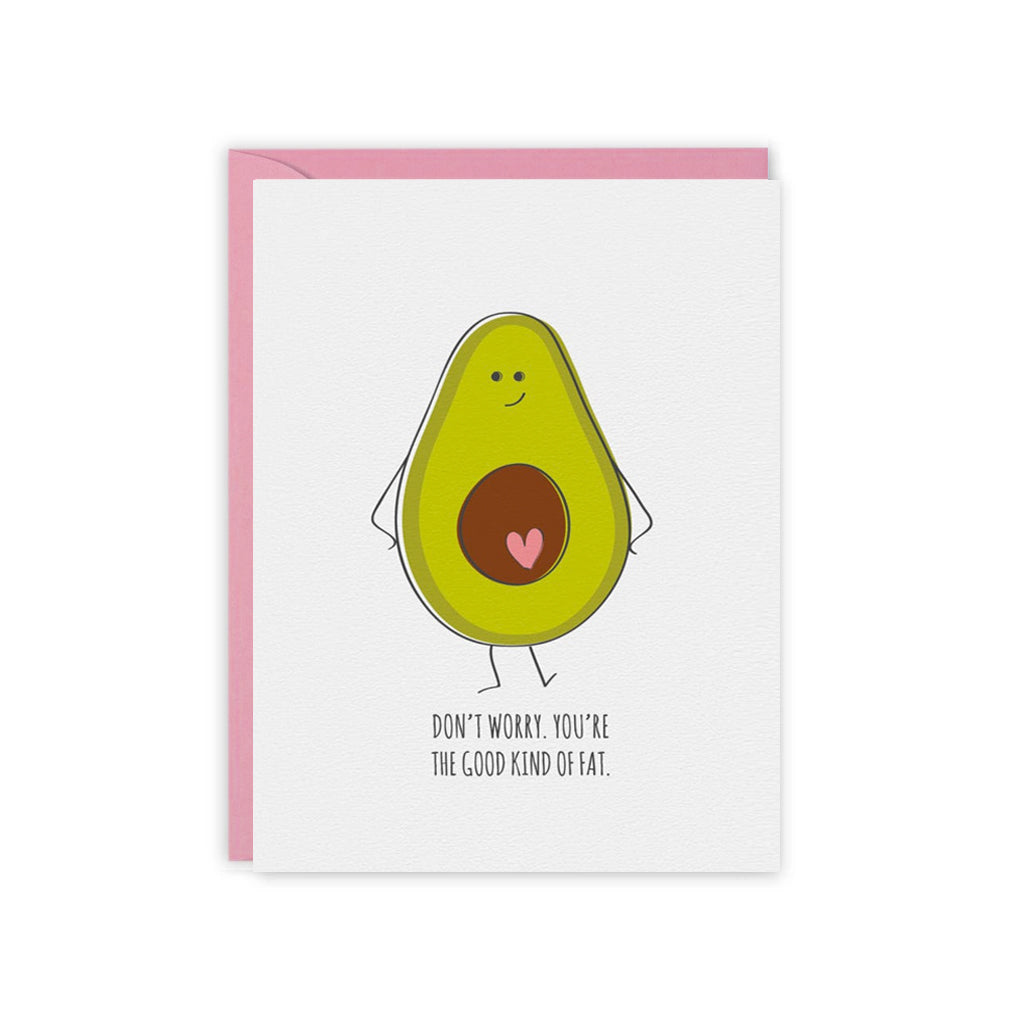 Avocado Pregnancy Greeting Card