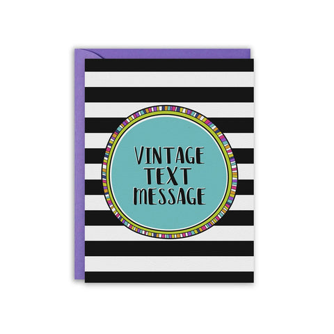 Vintage Text Message Greeting Card