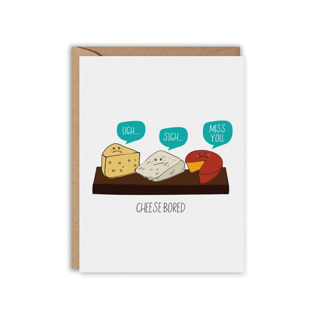 Cheese BORED Greeting Card