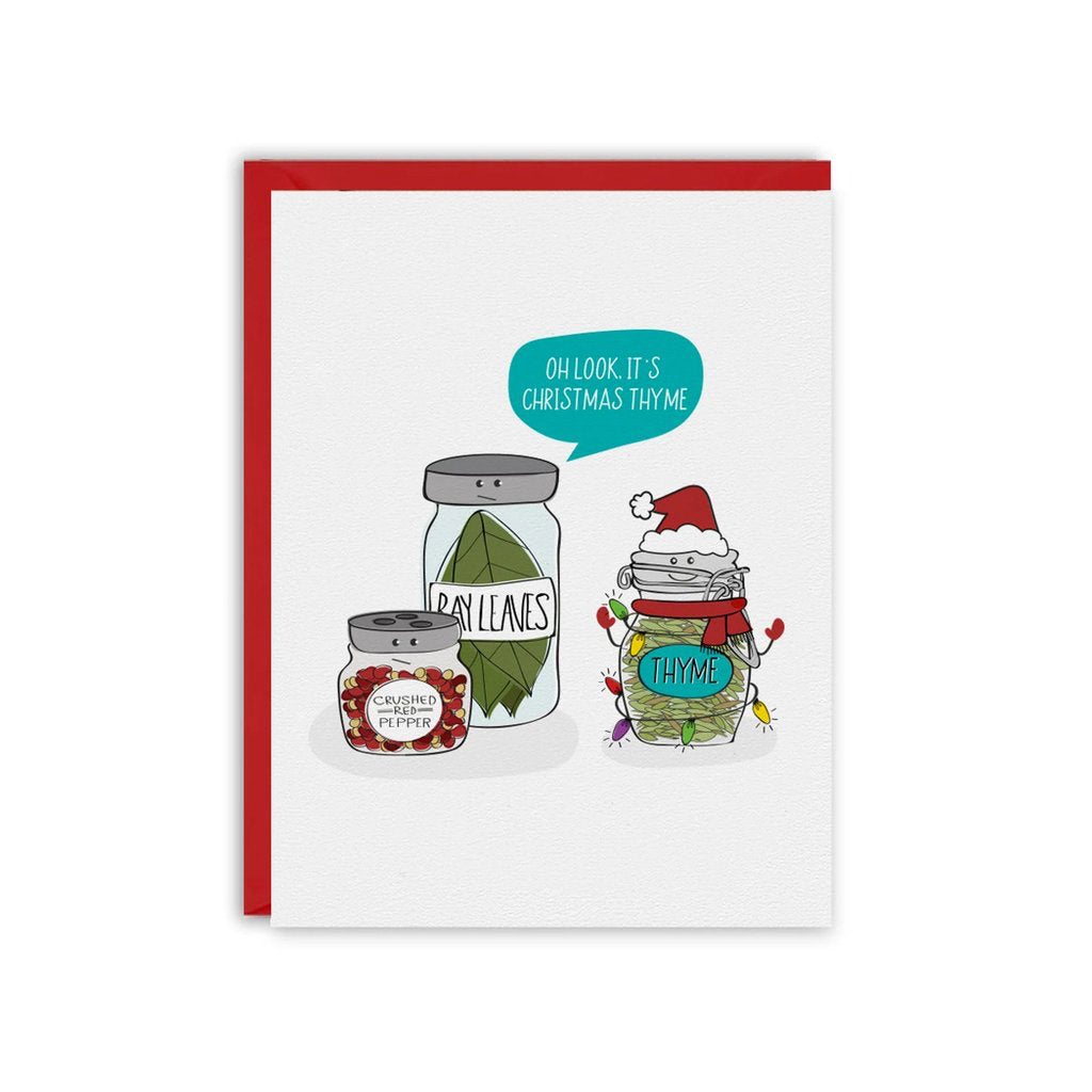Oh Look, it's Christmas THYME Greeting Card