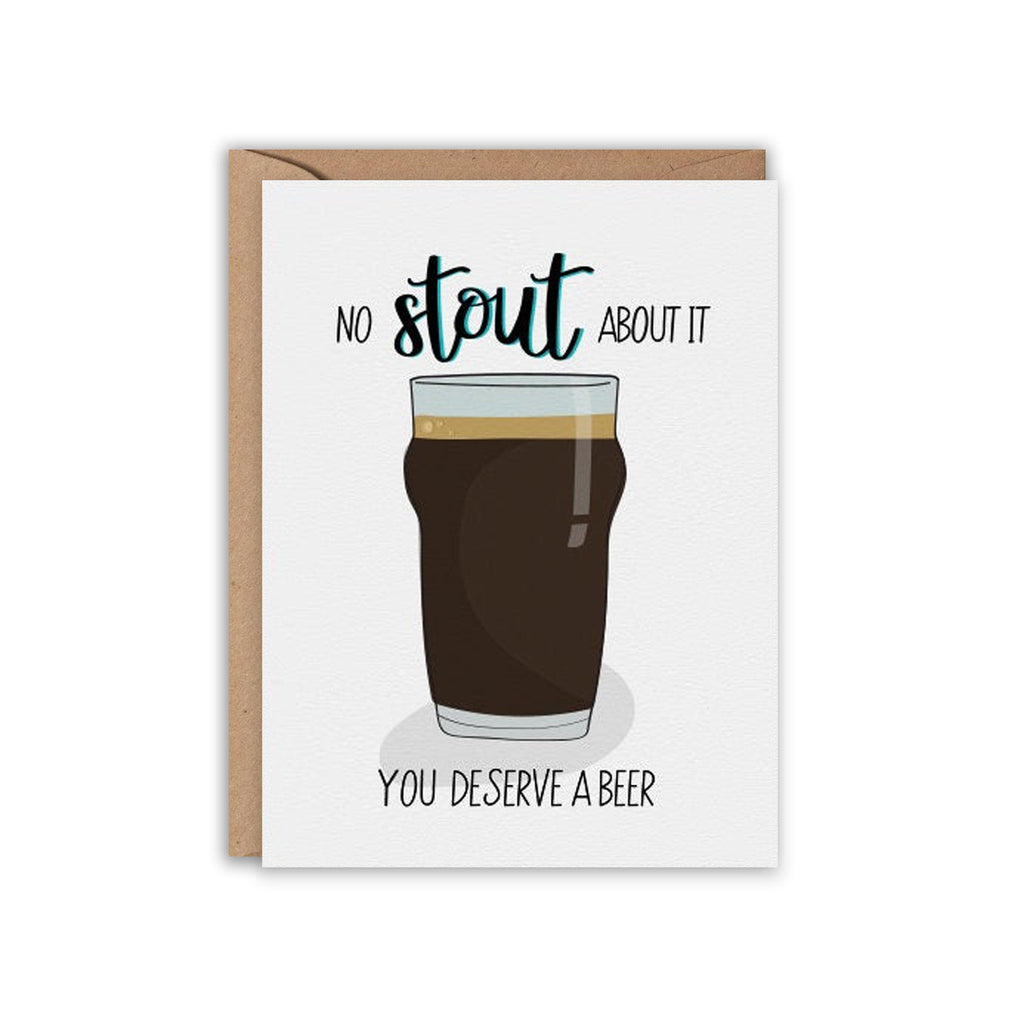 No STOUT about it Greeting Card