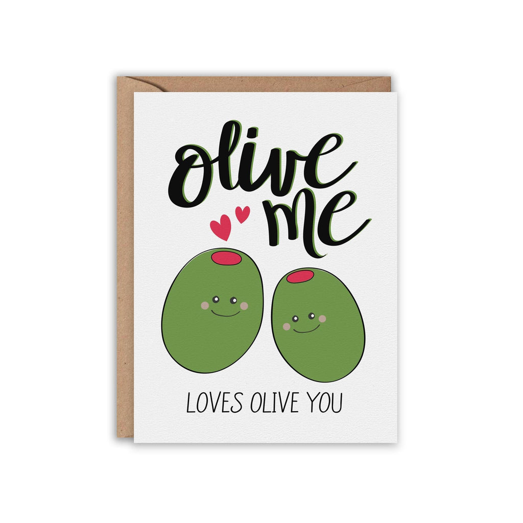 OLIVE Me Loves OLIVE You Greeting Card