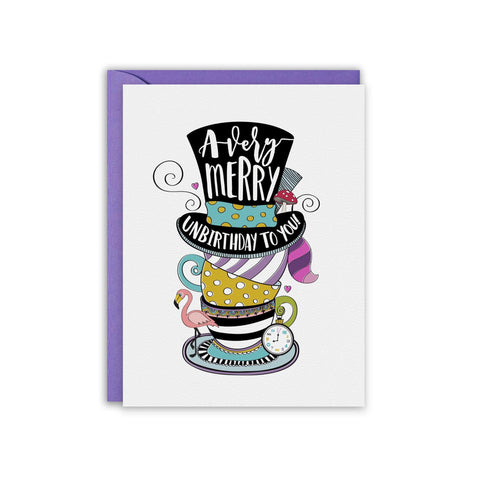 A Very Merry Unbirthday Greeting Card